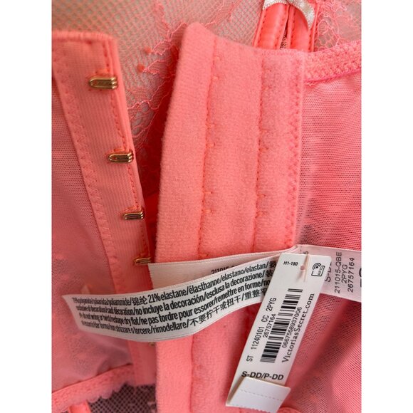 Victorias Secret Lace Corset Bustier S-DD/P-DD Orange - Picture 8 of 8